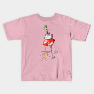 Seagull Bird with Sticky Delicious Lollipop Kids T-Shirt